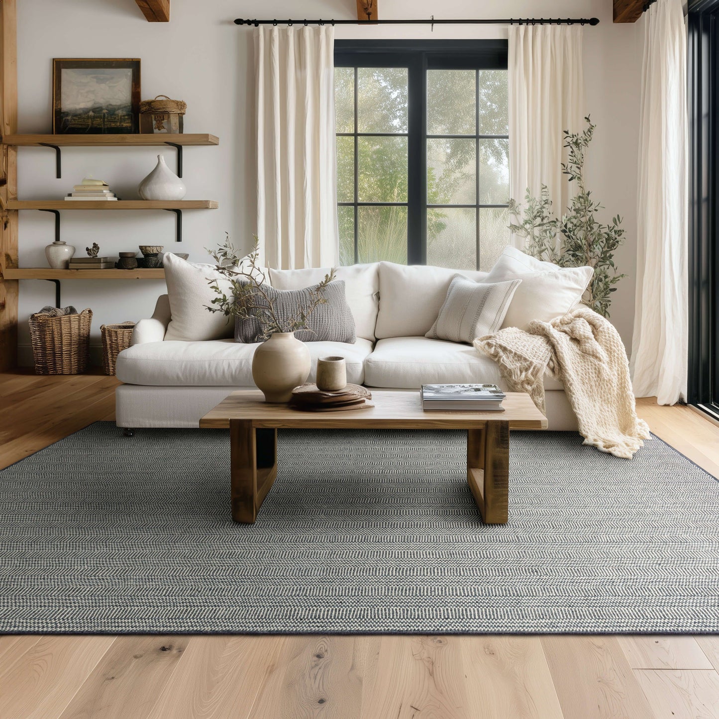 Collinsworth Navy Area Rug - Karastan