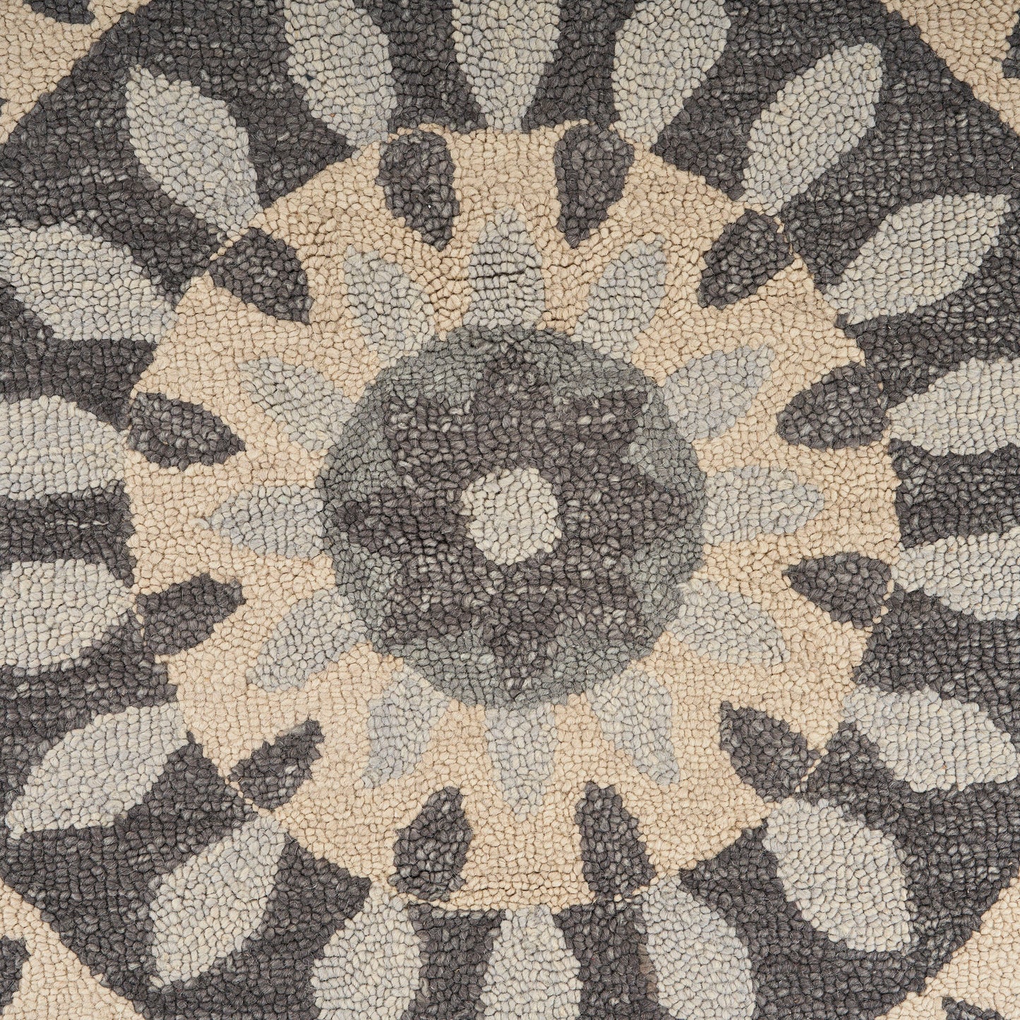 DAZZL-54054 Classic/Traditional Hand-Tufted Gray Wool Indoor Area Rugs - LR Home