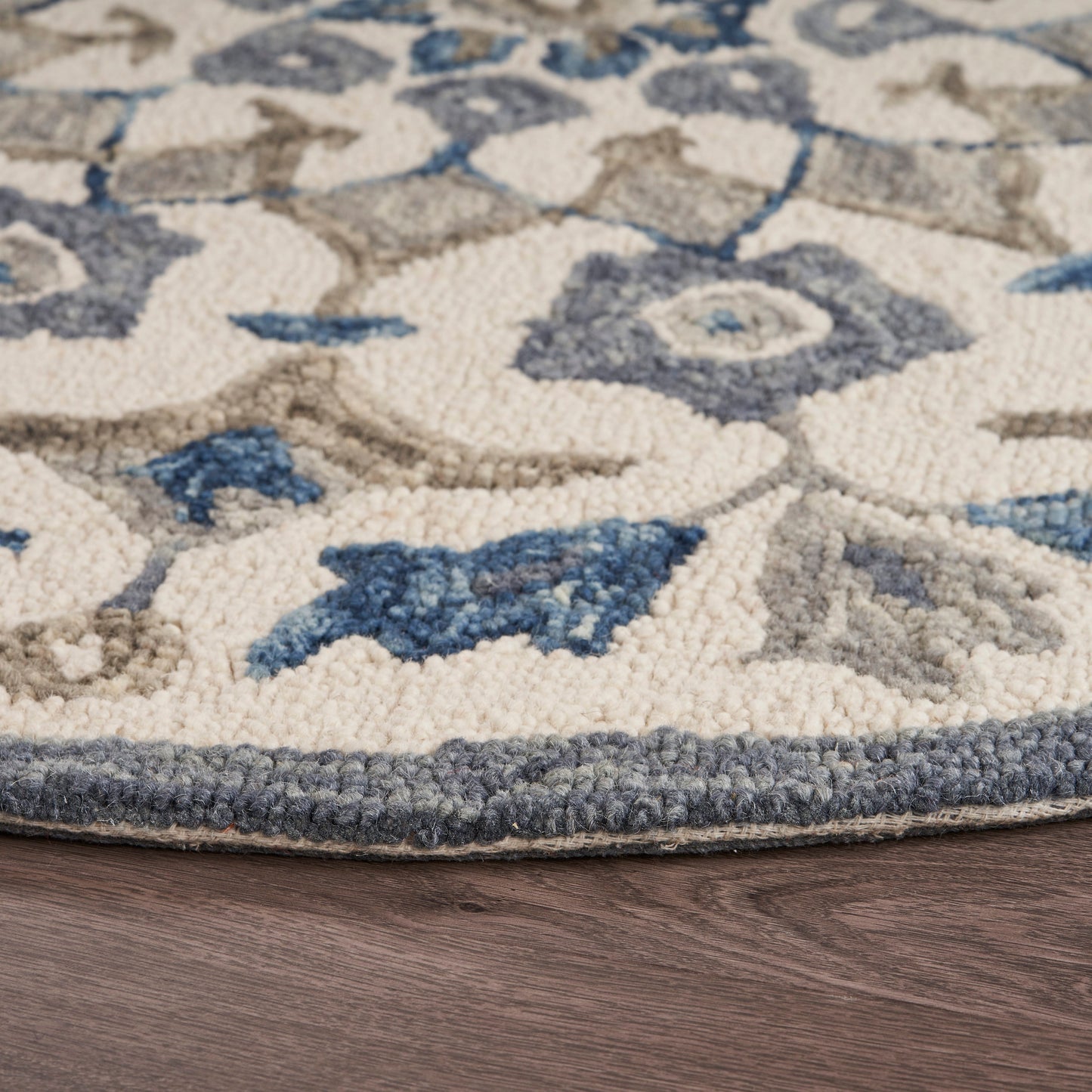 Dazzle-54090 Farmhouse Hand-Tufted Ivory Cotton Indoor Area Rug - LR Home