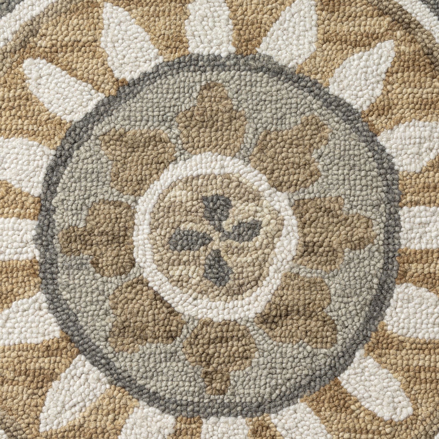 Dazzle-82736 Contemporary Hand-Tufted Silver Gray/Ivory Cotton Indoor Area Rug - LR Home
