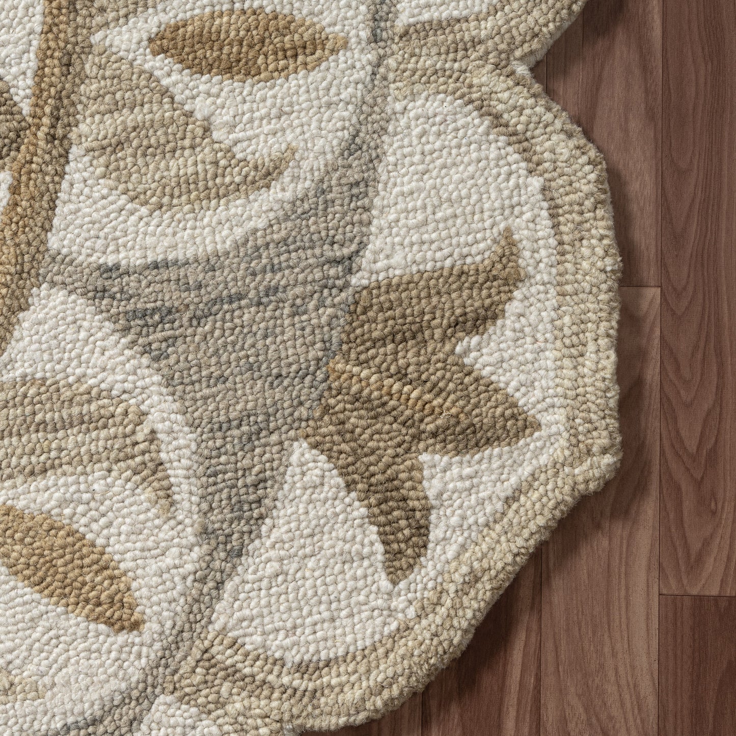 DAZZL-54085 Transitional/Casual Hand-Tufted Ivory/Butternut Wool Indoor Area Rugs - LR Home
