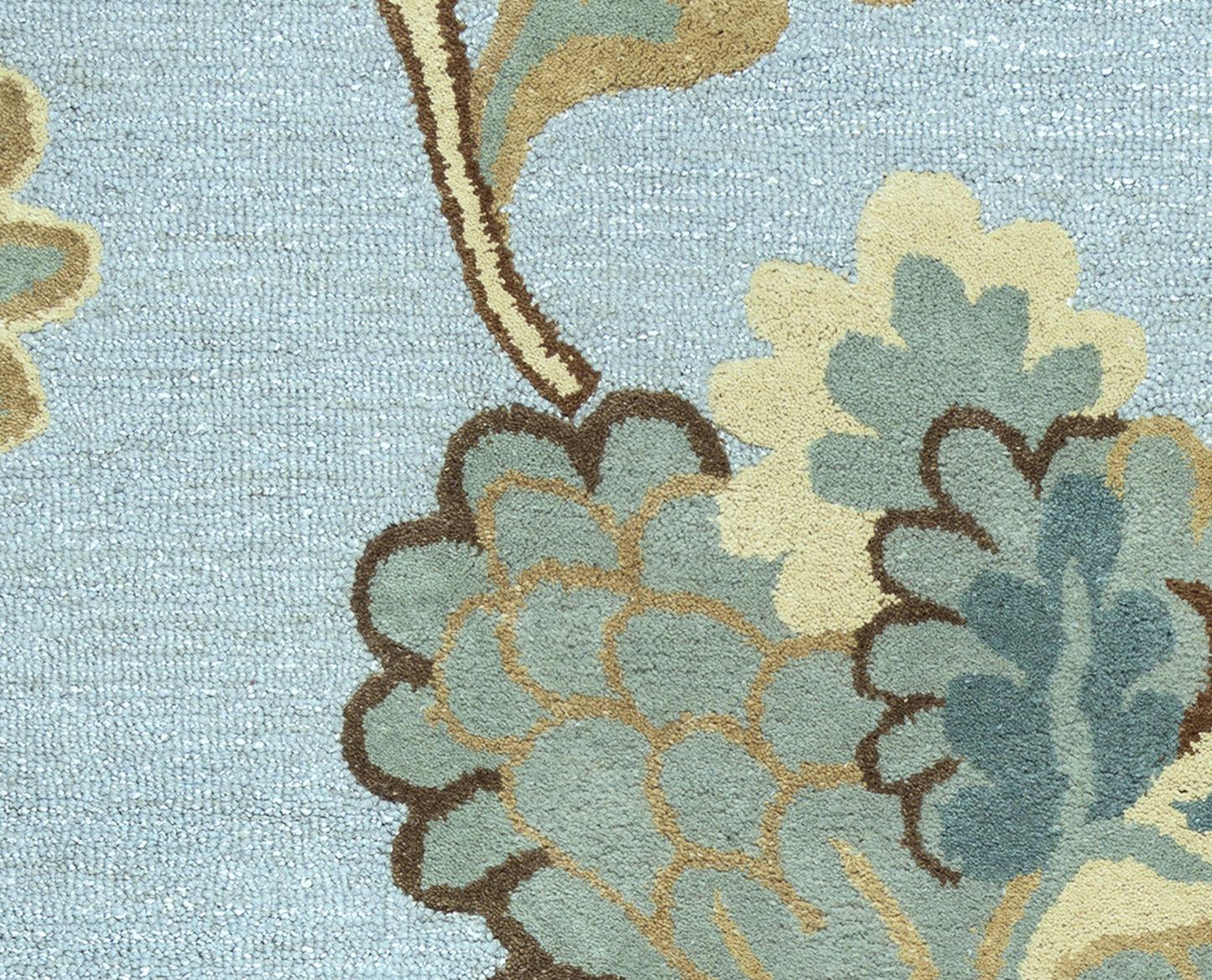 Dimensions DI1615 Light Blue Hand-Tufted Rug - Rizzy