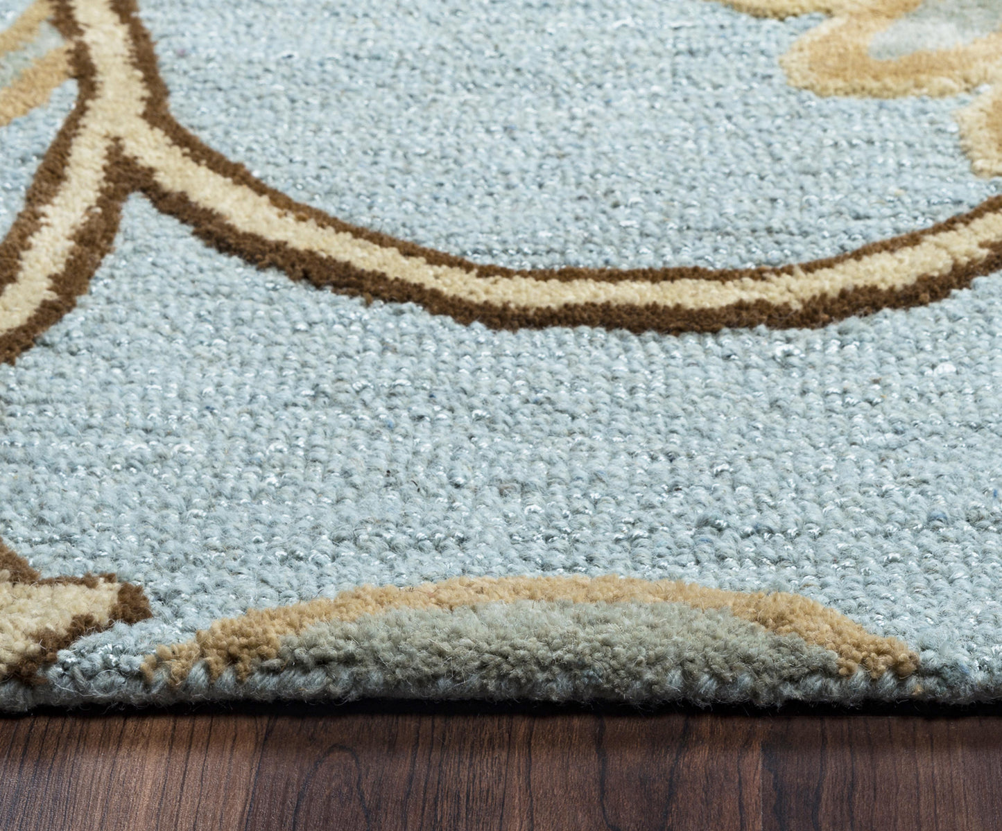 Dimensions DI1615 Light Blue Hand-Tufted Rug - Rizzy