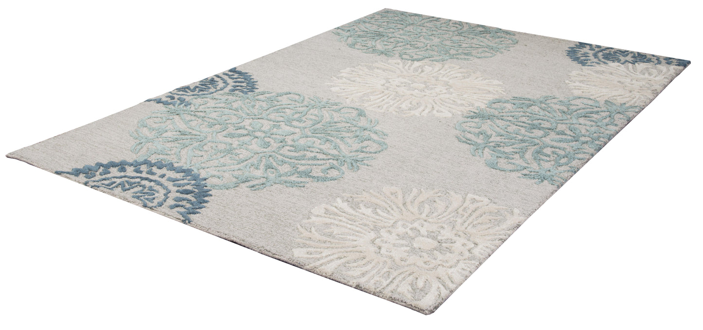 Dimensions DI2241 Light Gray Hand-Tufted Rug - Rizzy