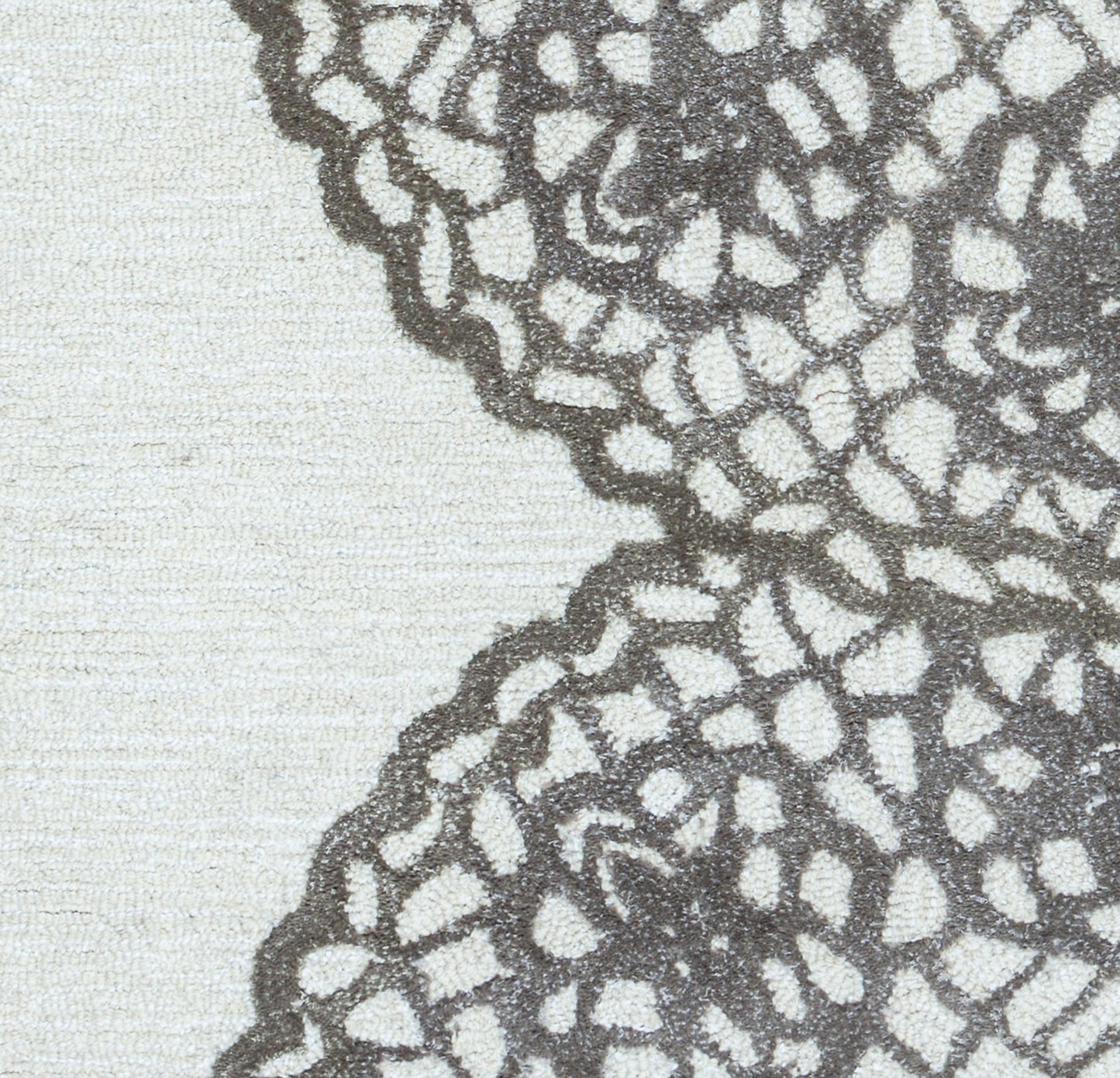 Dimensions DI2456 White/Ivory Hand-Tufted Rug - Rizzy