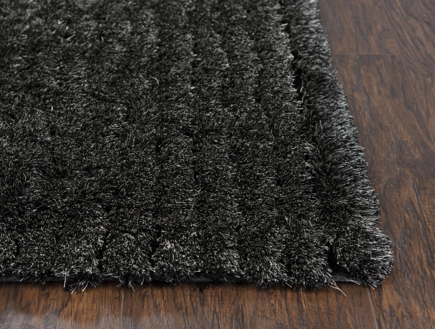 Dora DRA101 Black Hand-Tufted Rug - Rizzy