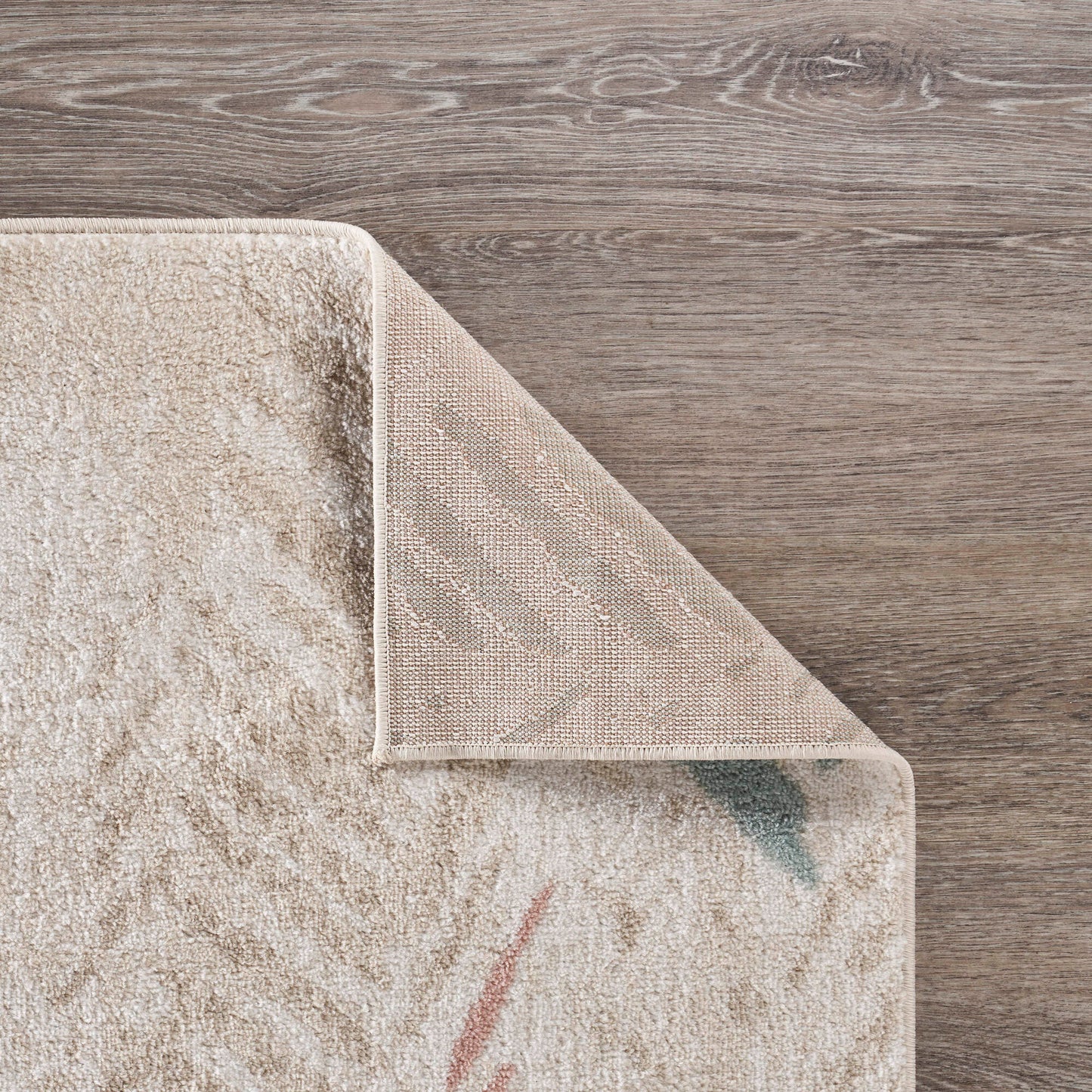 DUNEC-81661 Bohemian/Eclectic Machine Made Ivory/Beige/Pink/Teal/Gray  Polypropylene Indoor Area Rugs - LR Home