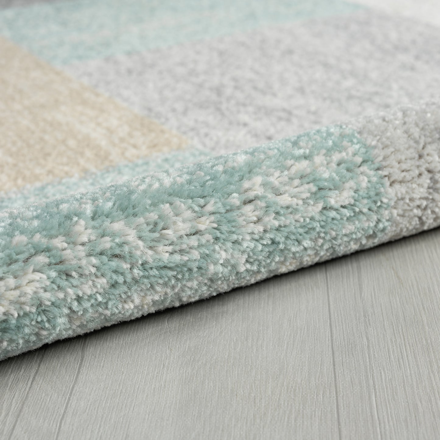 Dune-81663 Transitional Power-Loomed Gray/Tan/Teal/Beige Jute Indoor Area Rug - LR Home