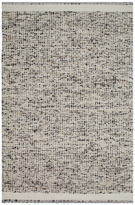 Darcy 2503 Ivory Espresso Hand Knotted Performance Area Rug - KAS