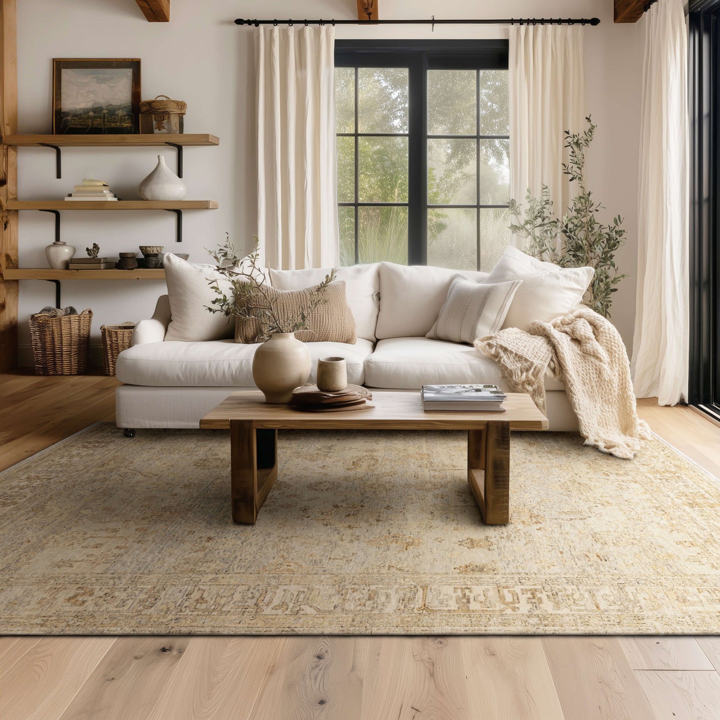Dayalu Silver Area Rug - Karastan