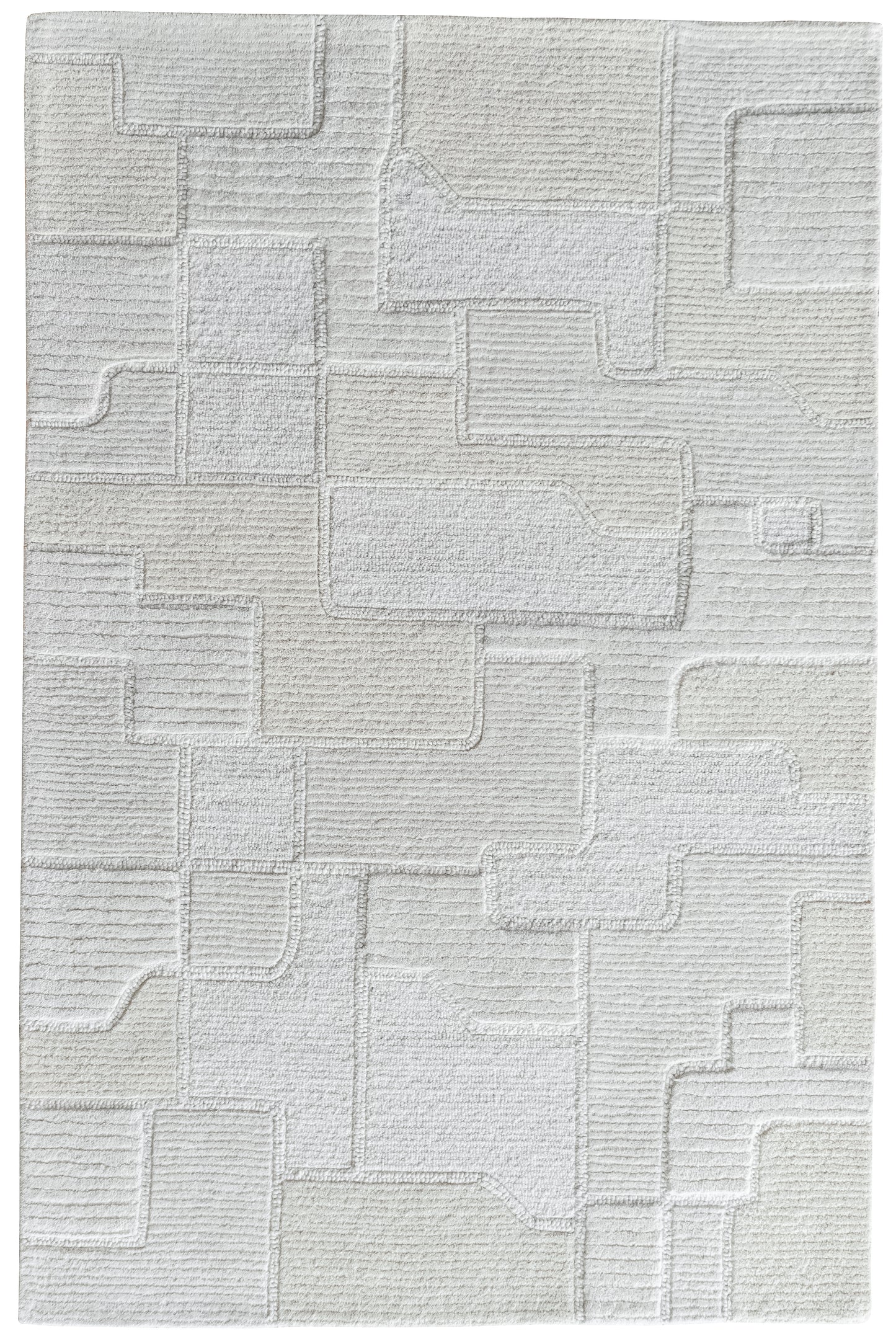 Denali 2912 Ivory Sculpture HandtuftedArea Rug - KAS