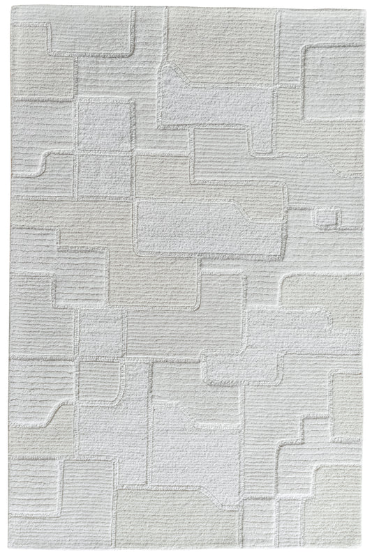 Denali 2912 Ivory Sculpture HandtuftedArea Rug - KAS