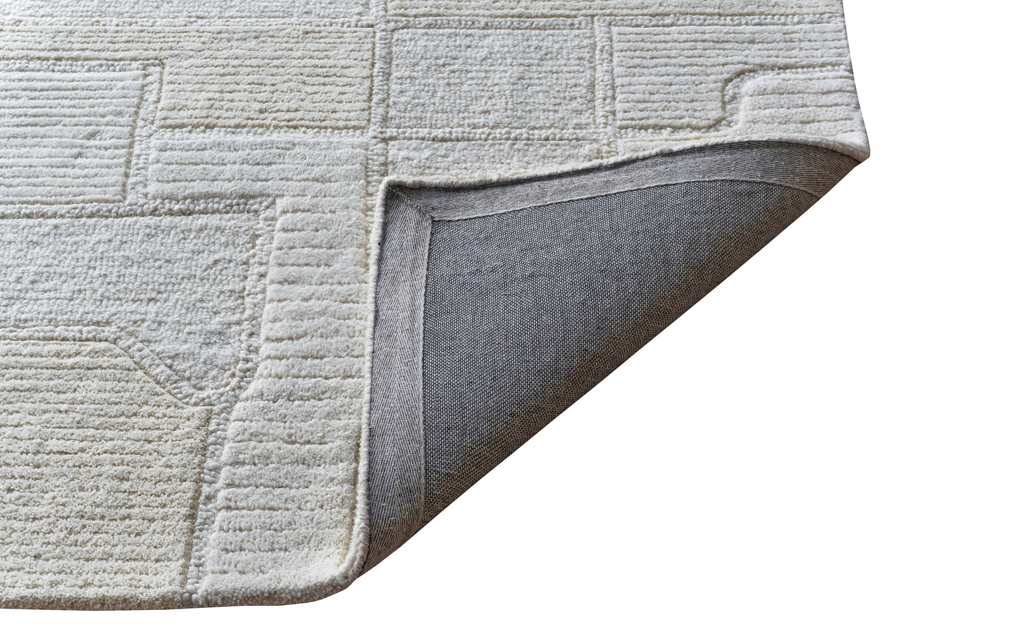 Denali 2912 Ivory Sculpture HandtuftedArea Rug - KAS