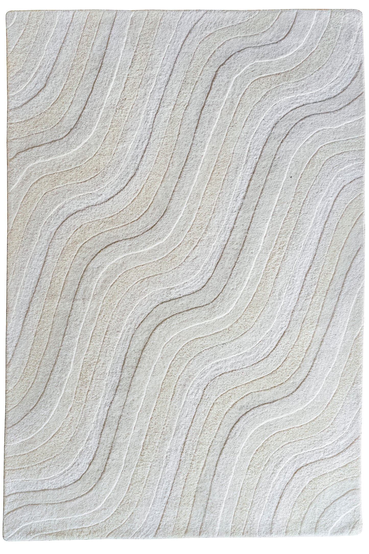 Denali 2914 Ivory Echo HandtuftedArea Rug - KAS