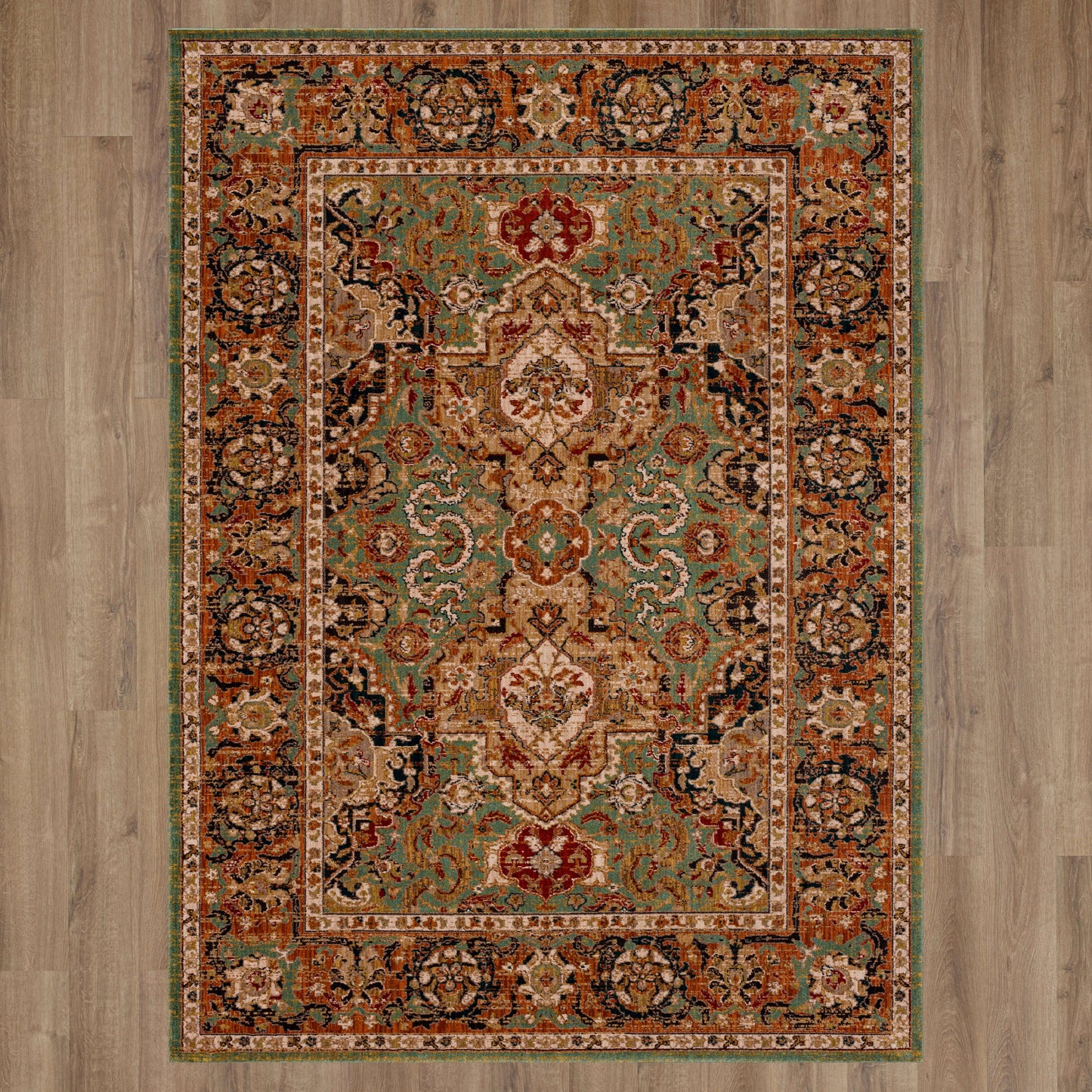 Dhahar Aquamarine Area Rug - Karastan