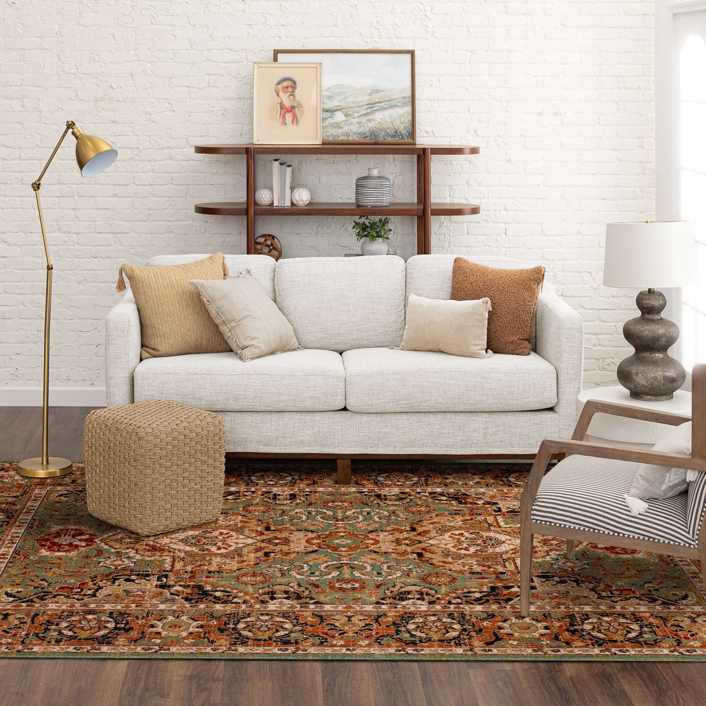 Dhahar Aquamarine Area Rug - Karastan