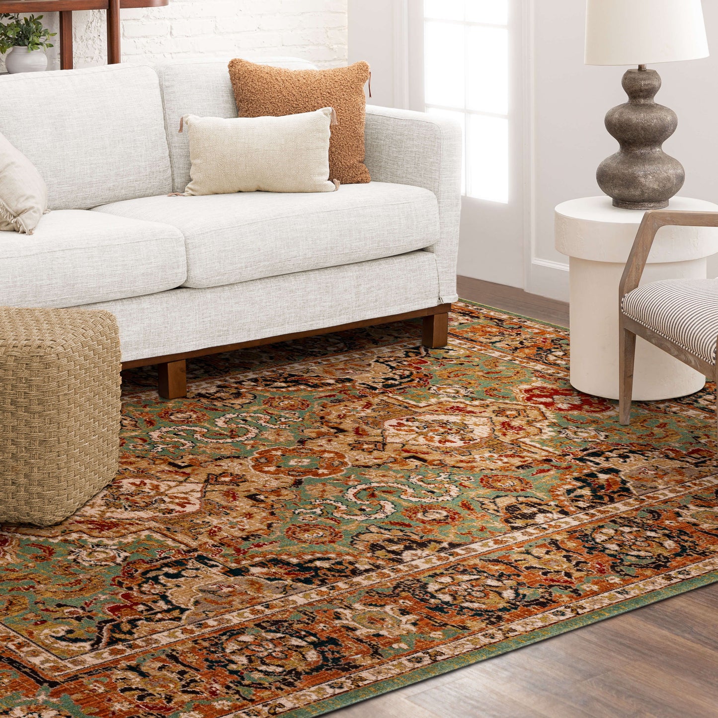 Dhahar Aquamarine Area Rug - Karastan