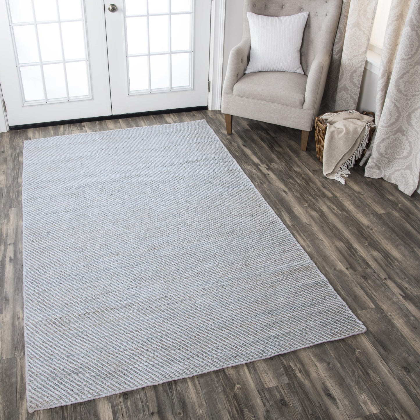 Ellington EG195A Gray Hand-Woven Rug - Rizzy