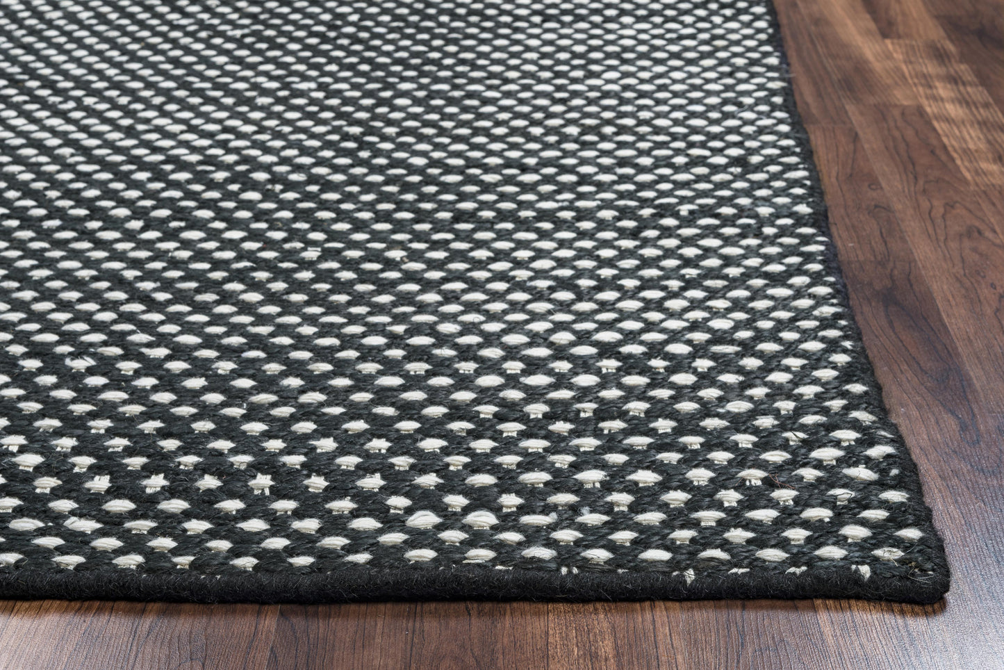 Ellington EG9038 Black Hand-Woven Rug - Rizzy
