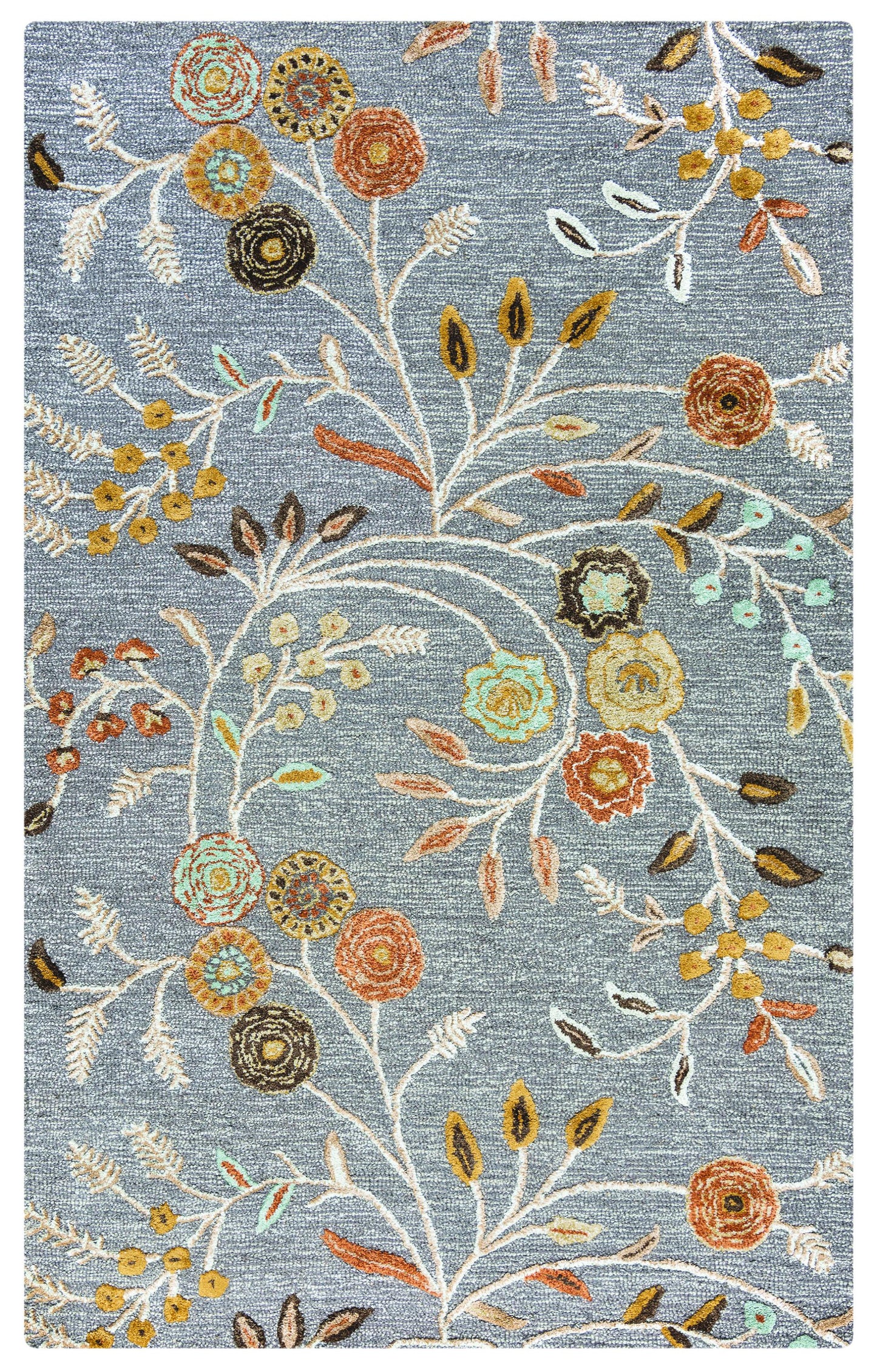 Eden Harbor EH8636 Gray Hand-Tufted Rug - Rizzy