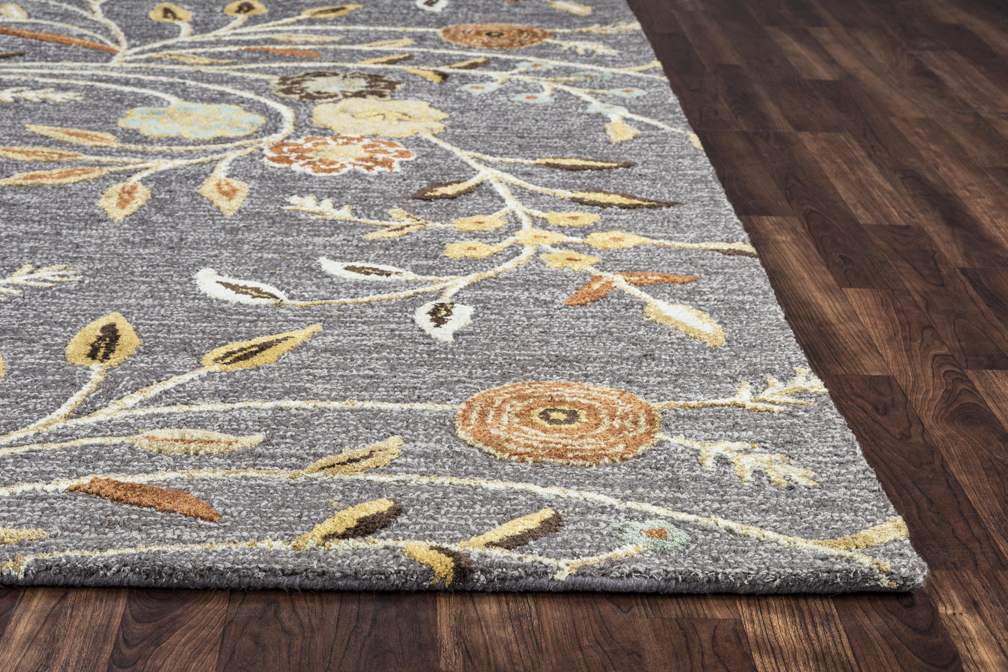 Eden Harbor EH8636 Gray Hand-Tufted Rug - Rizzy