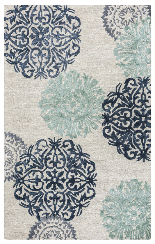 Eden Harbor EH8640 Navy Hand-Tufted Rug - Rizzy