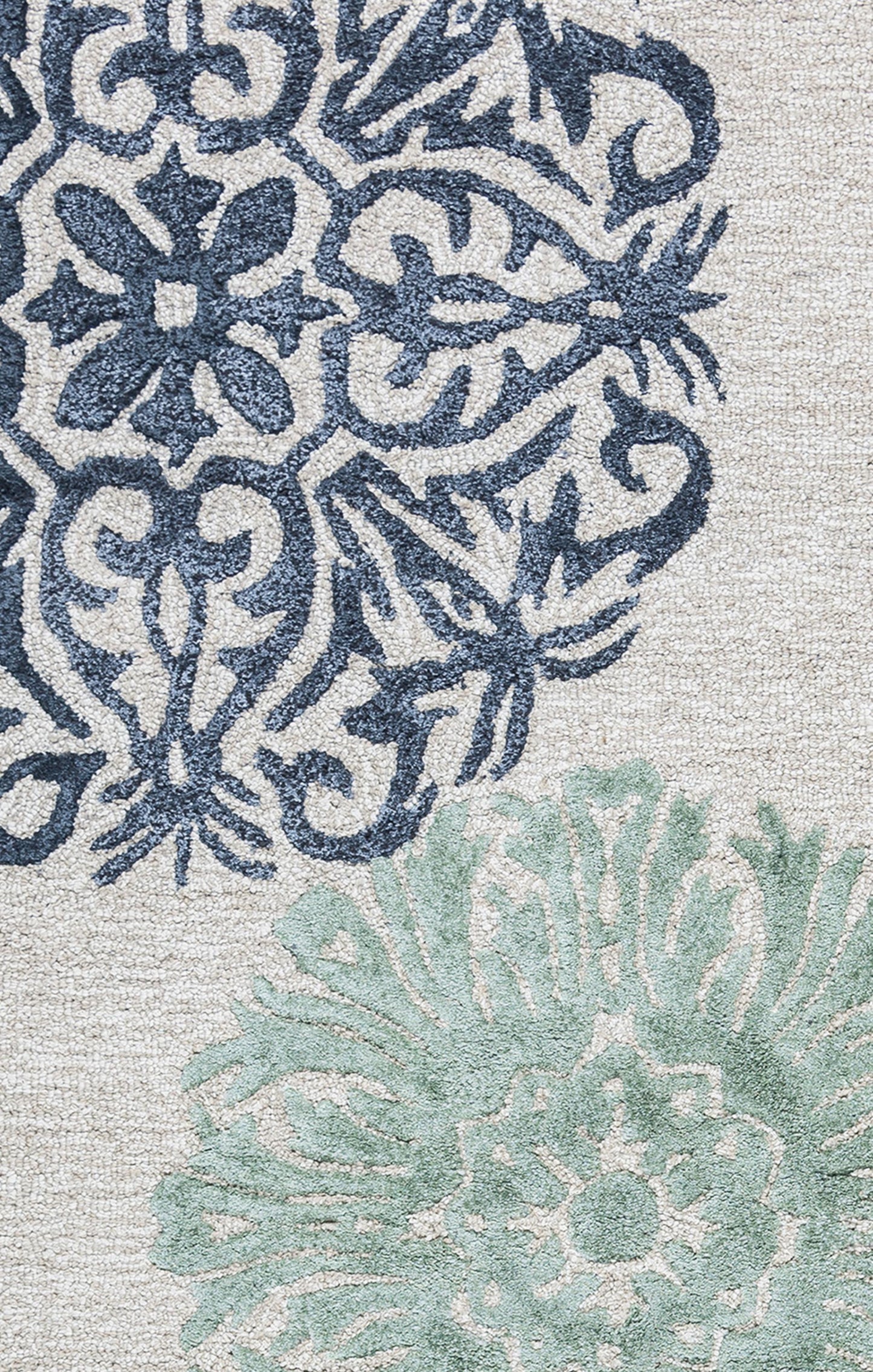 Eden Harbor EH8640 Navy Hand-Tufted Rug - Rizzy