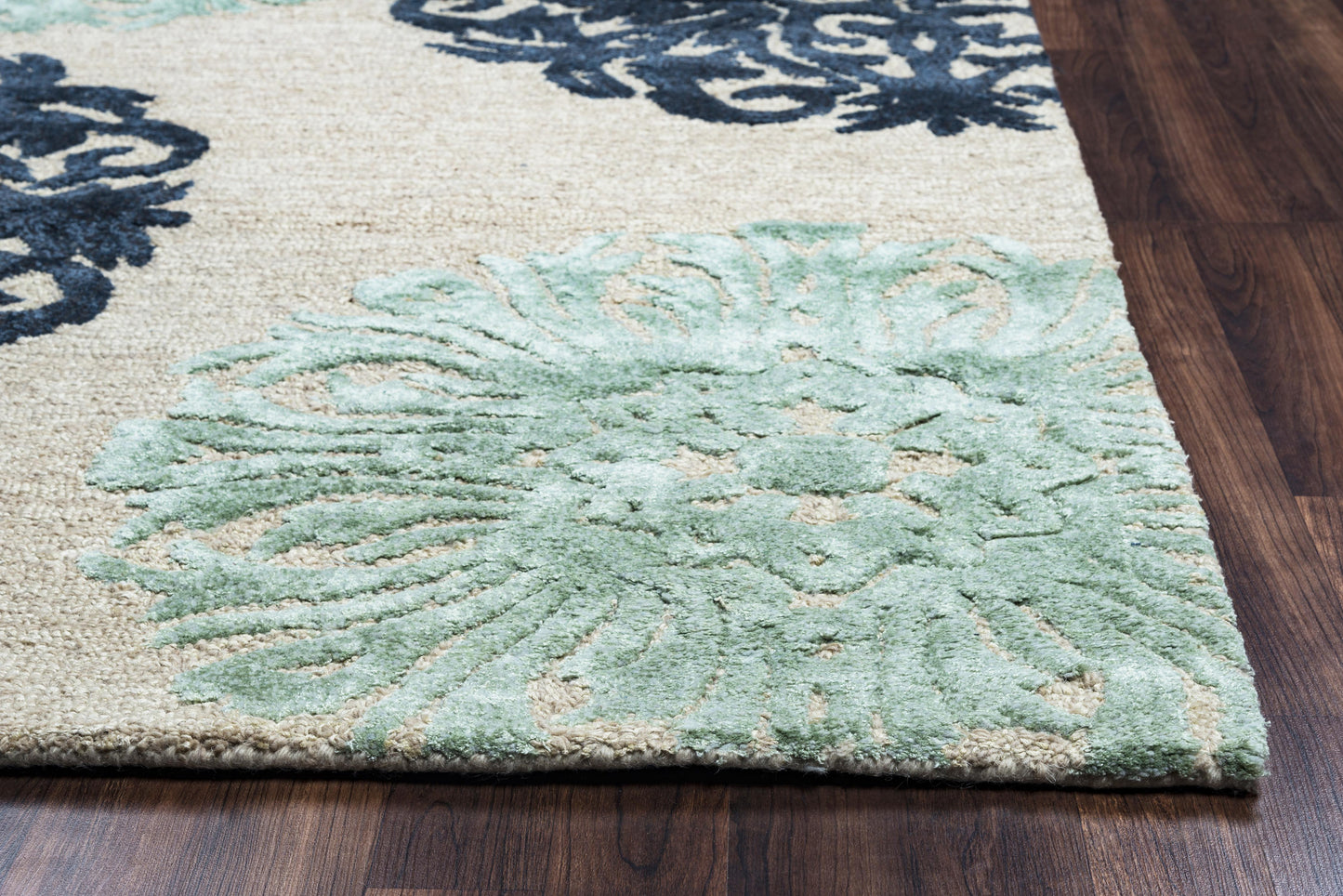 Eden Harbor EH8640 Navy Hand-Tufted Rug - Rizzy