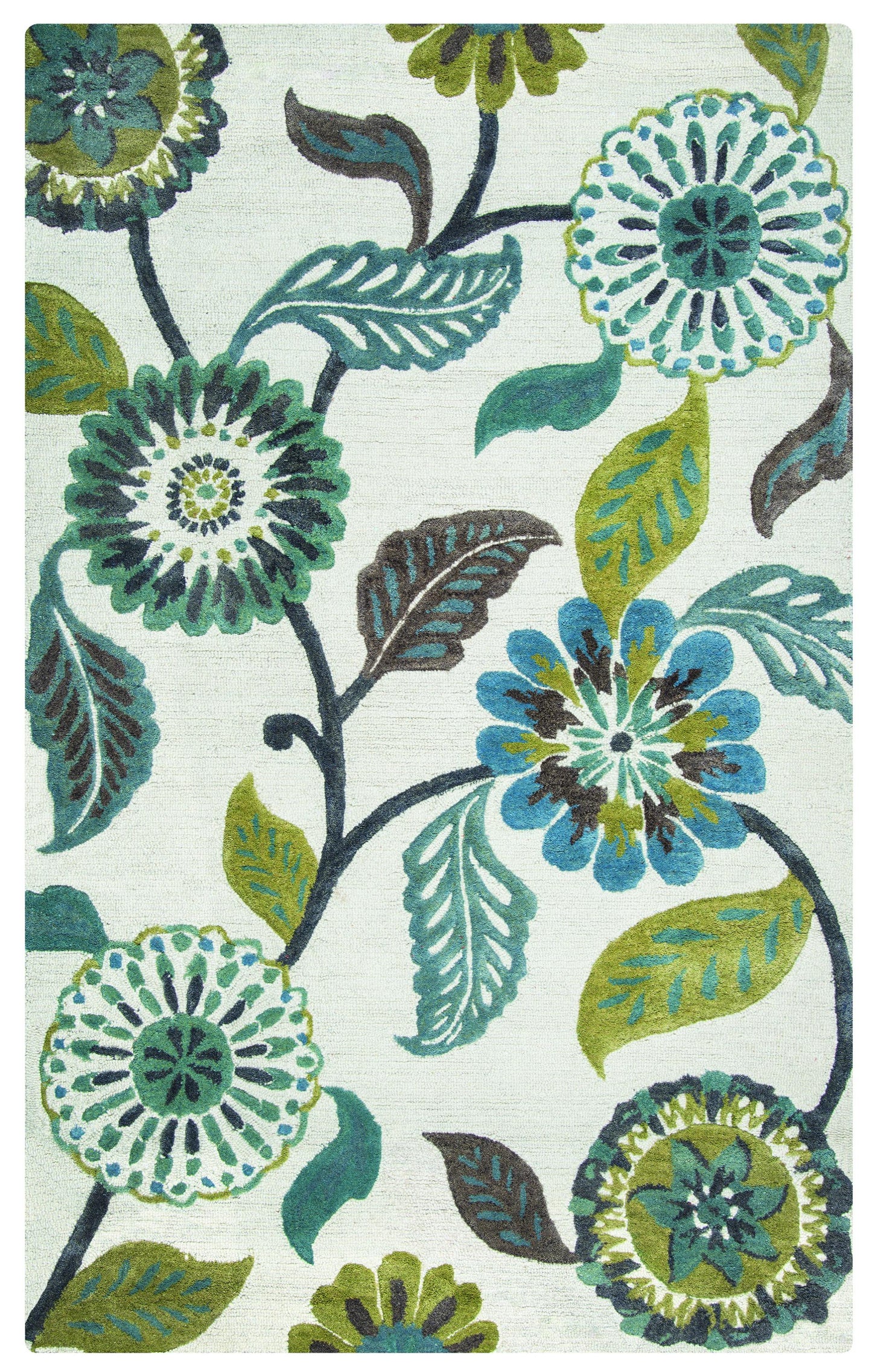 Eden Harbor EH8642 Ivory Hand-Tufted Rug - Rizzy