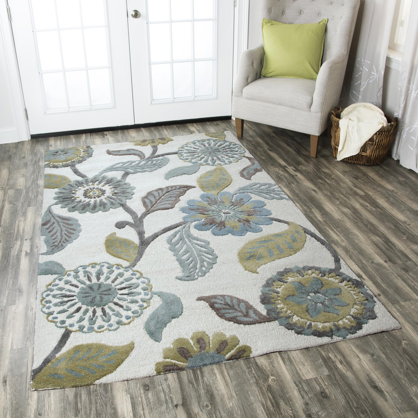Eden Harbor EH8642 Ivory Hand-Tufted Rug - Rizzy