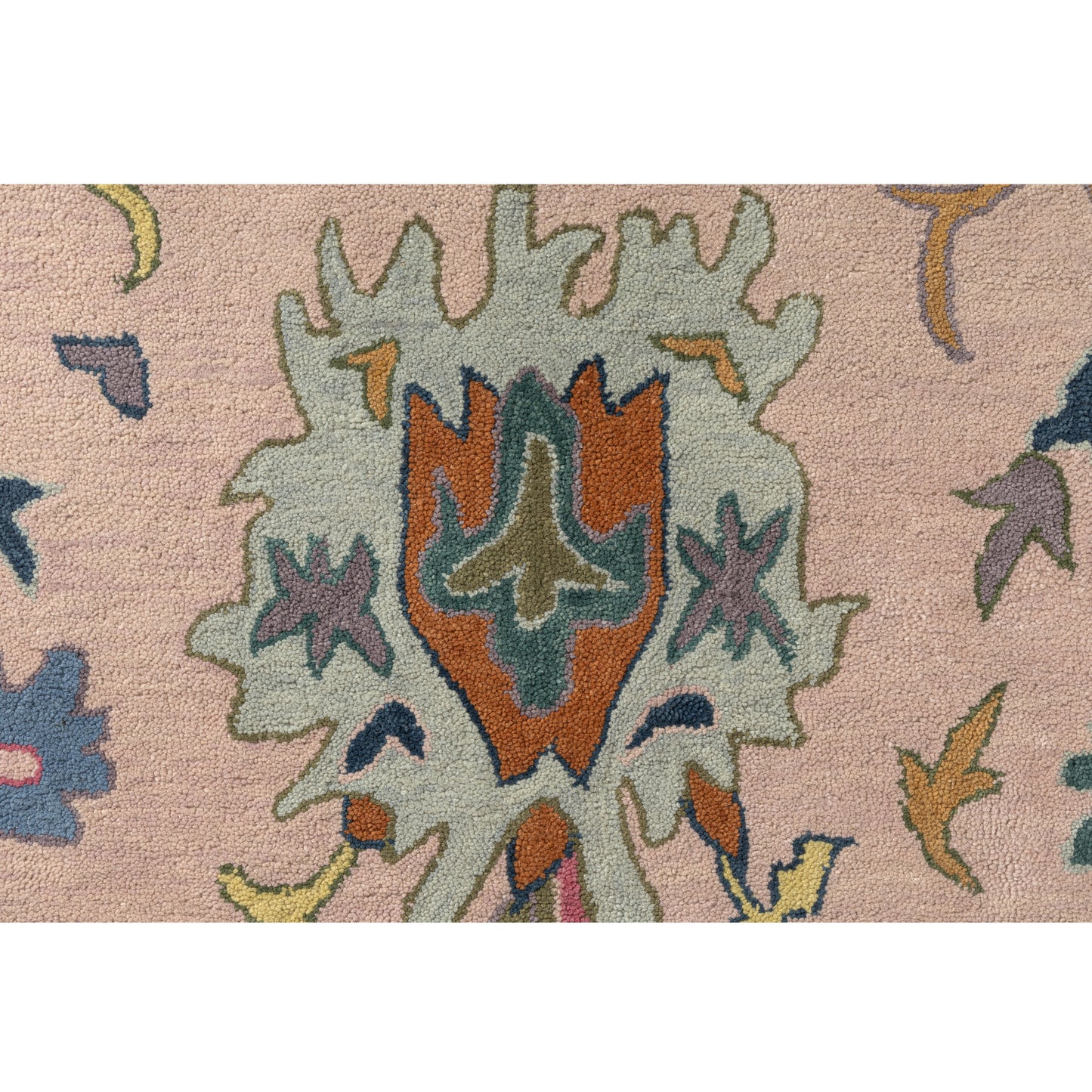 Elize-82946 Vintage Hand-Tufted Pink/Multi Cotton Indoor Area Rug - LR Home