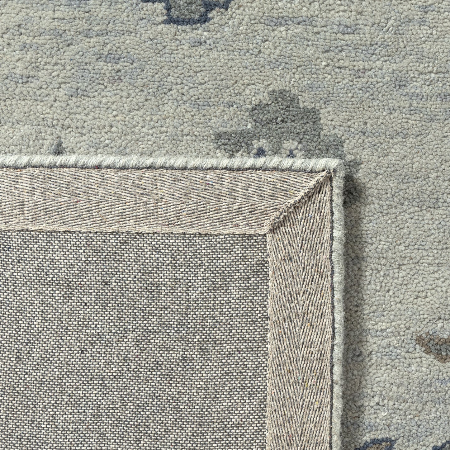 Elize-82948 Vintage Hand-Tufted Blue/Gray Cotton Indoor Area Rug - LR Home