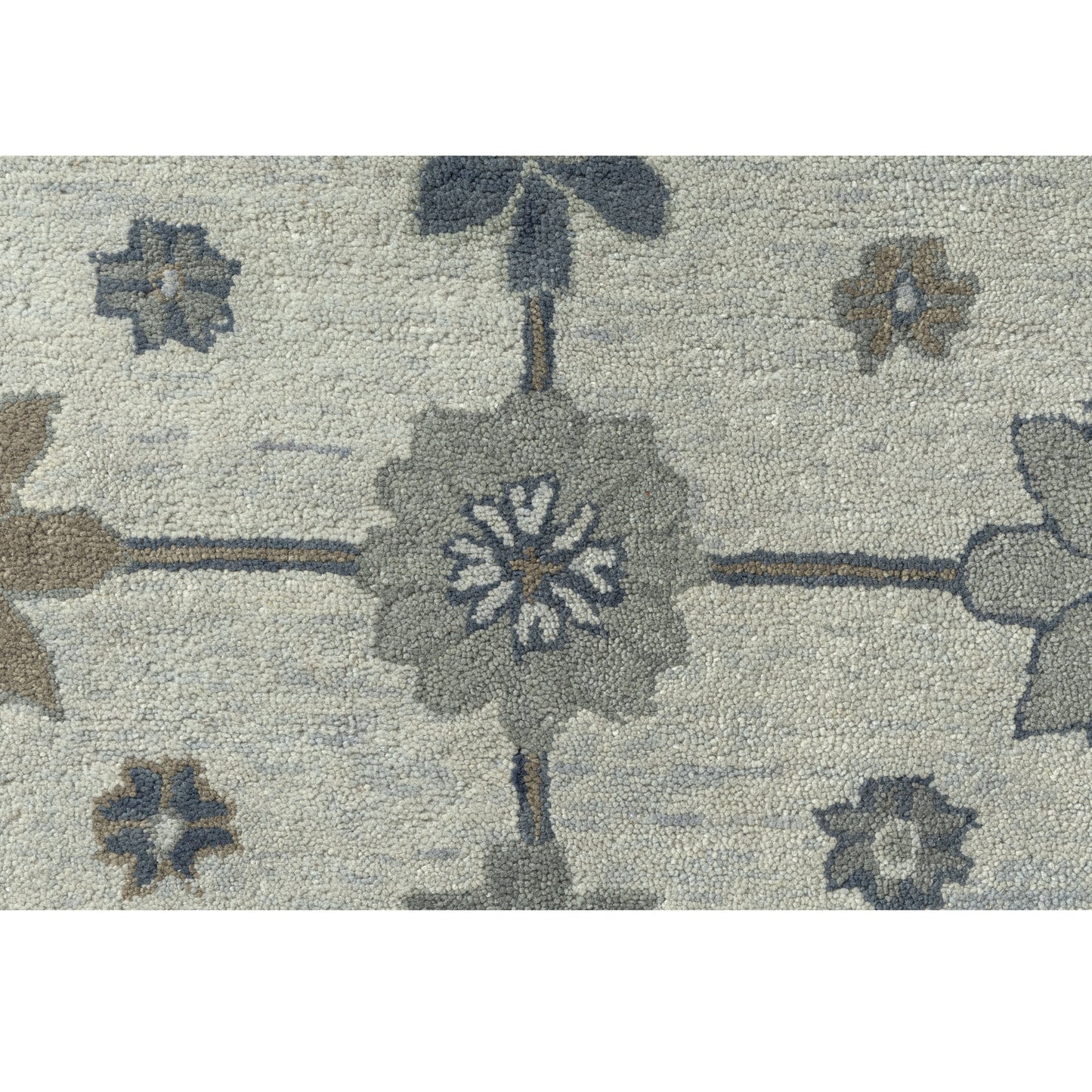 Elize-82948 Vintage Hand-Tufted Blue/Gray Cotton Indoor Area Rug - LR Home