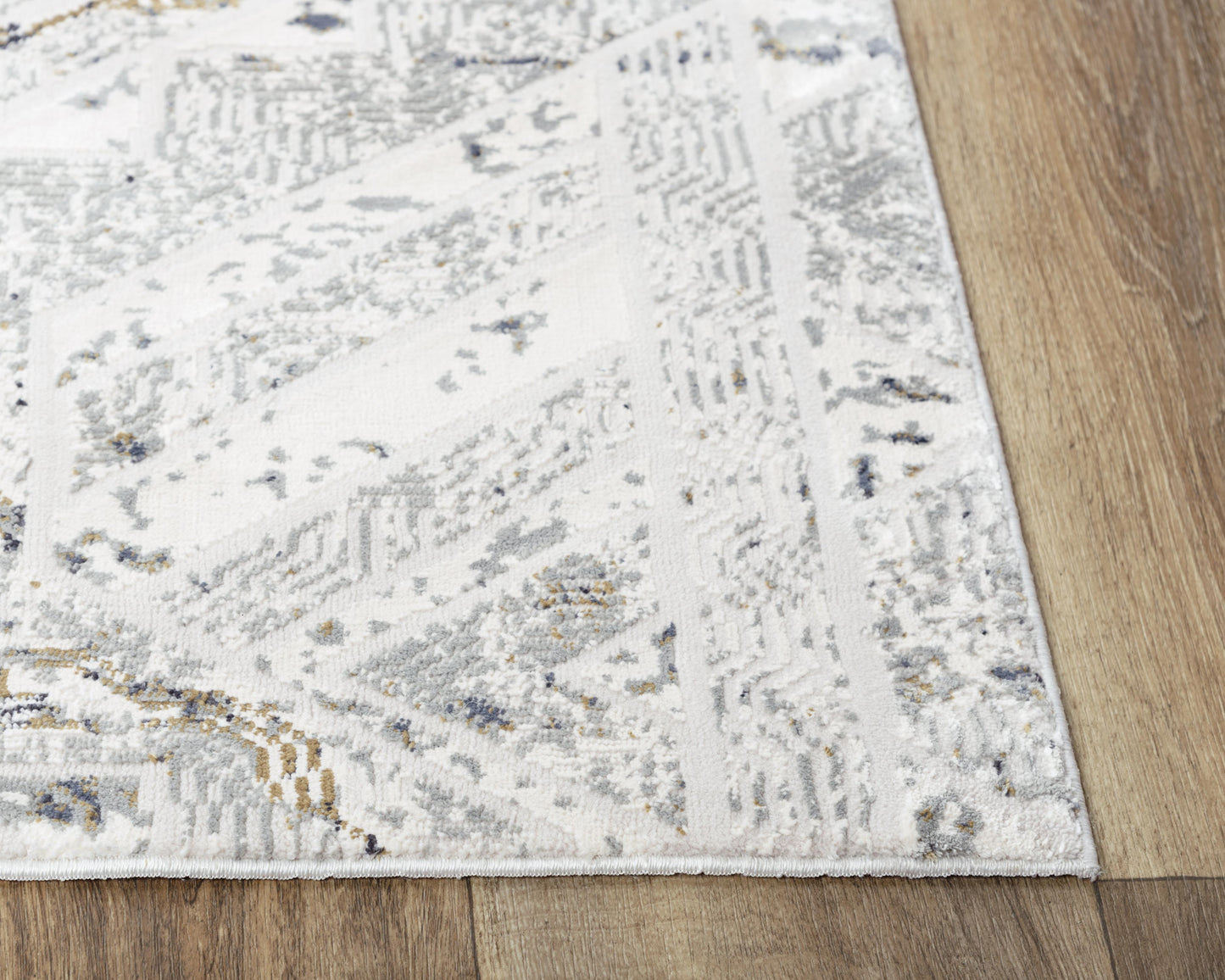 Emerge EMG924 Stone/Beige Machine-Made Rug - Rizzy