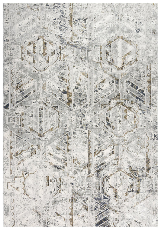 Emerge EMG924 Stone/Beige Machine-Made Rug - Rizzy
