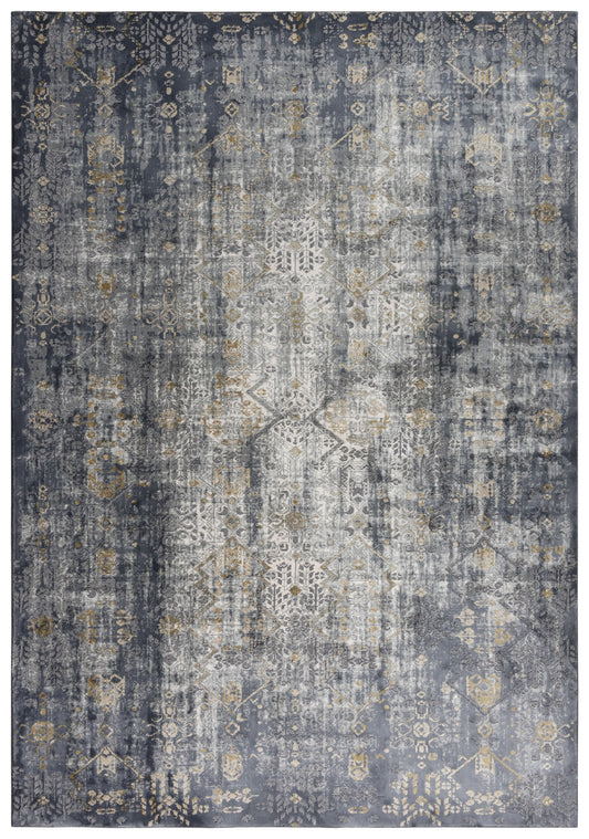Emerge EMG925 Gold/Charcoal Machine-Made Rug - Rizzy