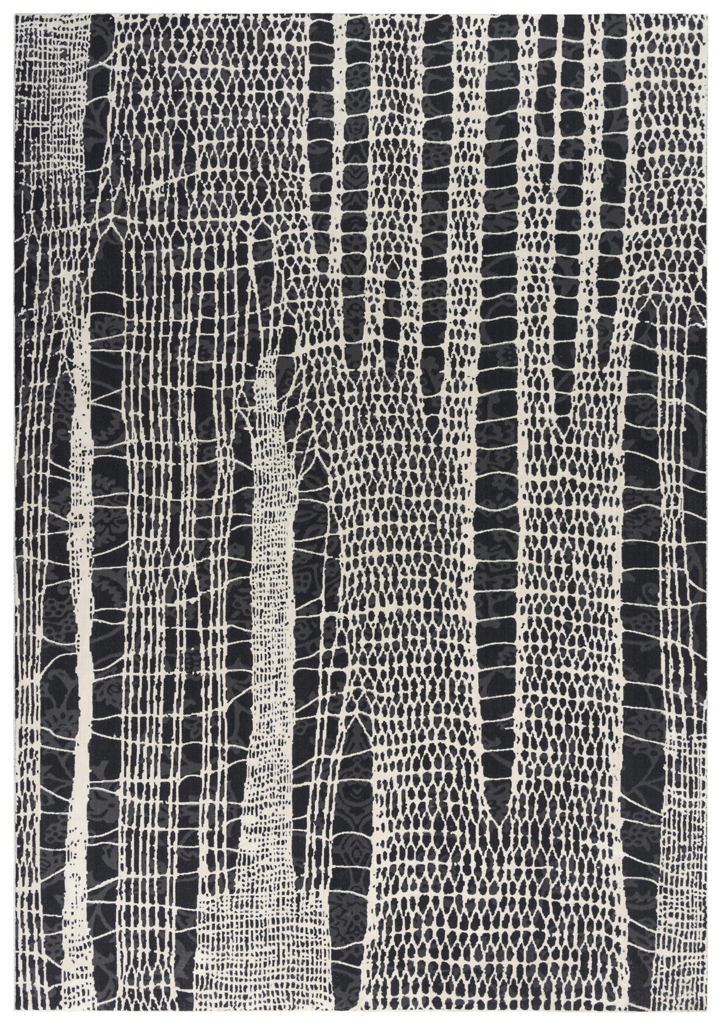 Emerge EMG926 Beige/Black Machine-Made Rug - Rizzy