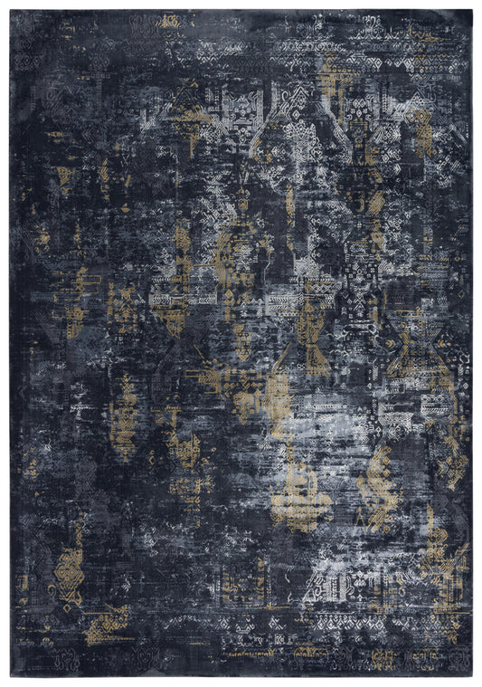 Emerge EMG928 Gray/Black Machine-Made Rug - Rizzy