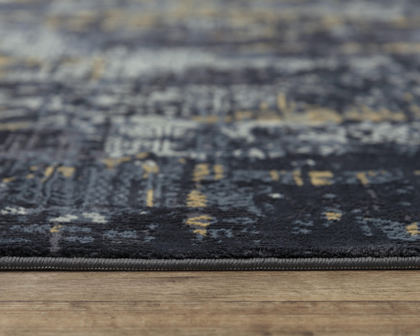 Emerge EMG928 Gray/Black Machine-Made Rug - Rizzy