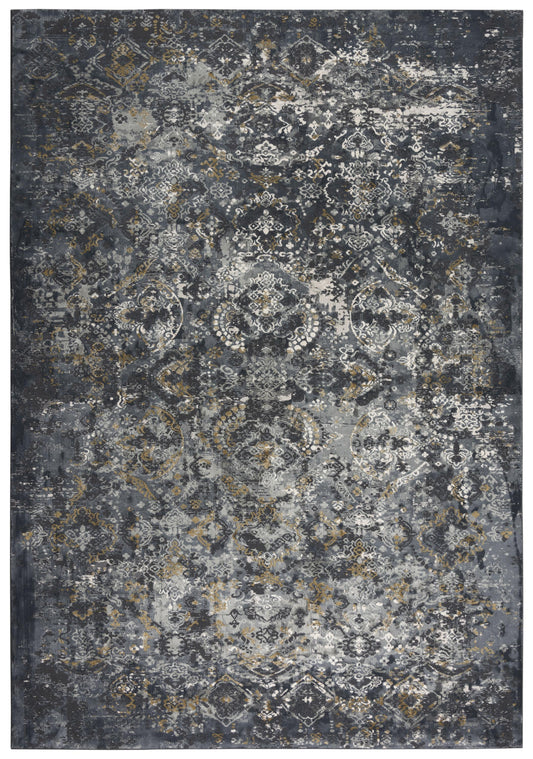 Emerge EMG929 Gray/Dk. Gray Machine-Made Rug - Rizzy
