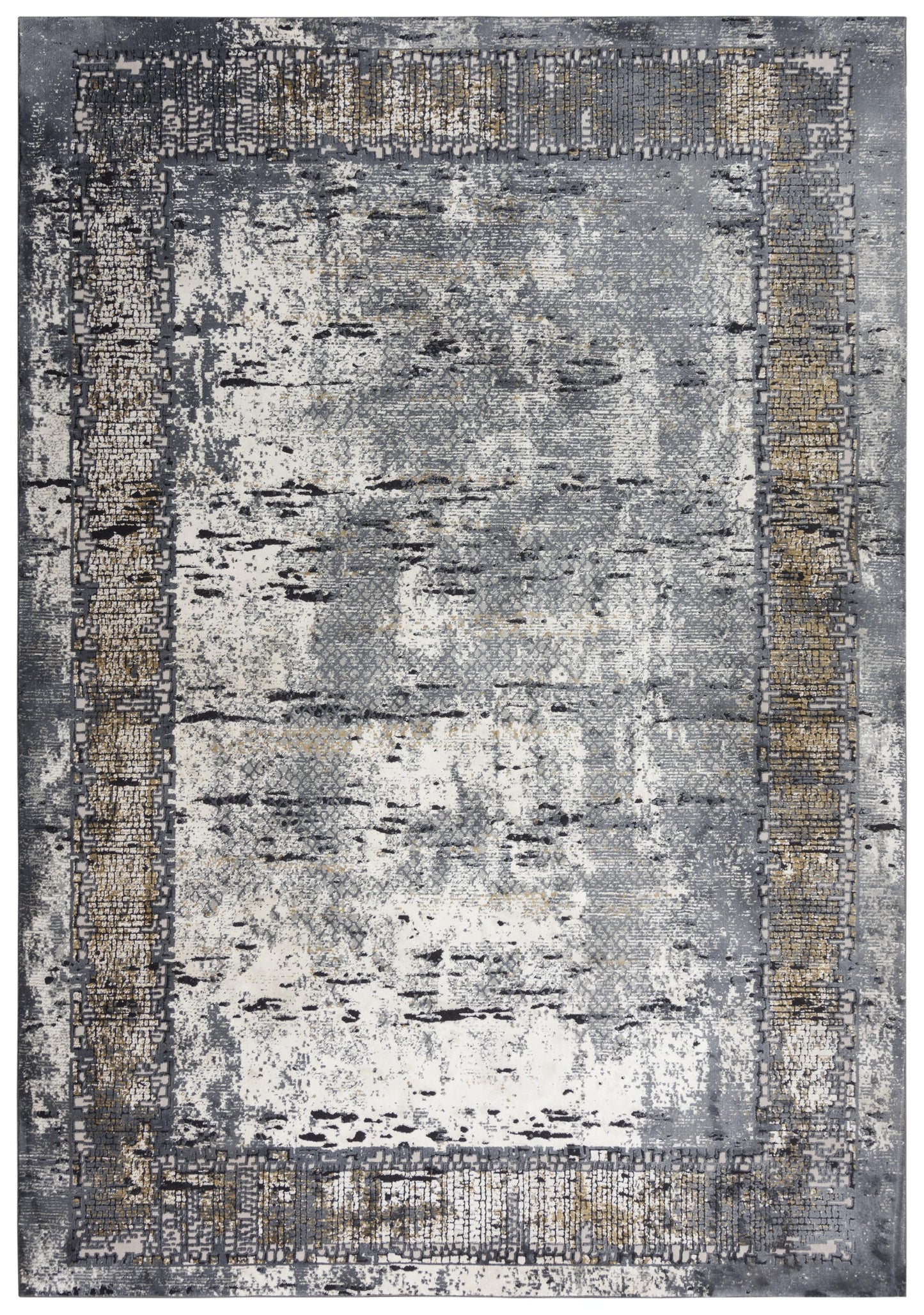 Emerge EMG930 Beige/Charcoal Machine-Made Rug - Rizzy
