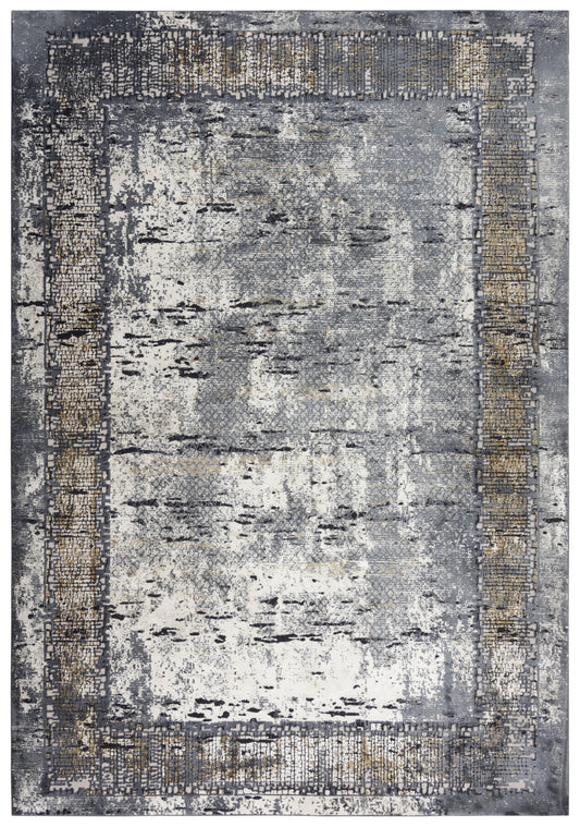 Emerge EMG930 Beige/Charcoal Machine-Made Rug - Rizzy