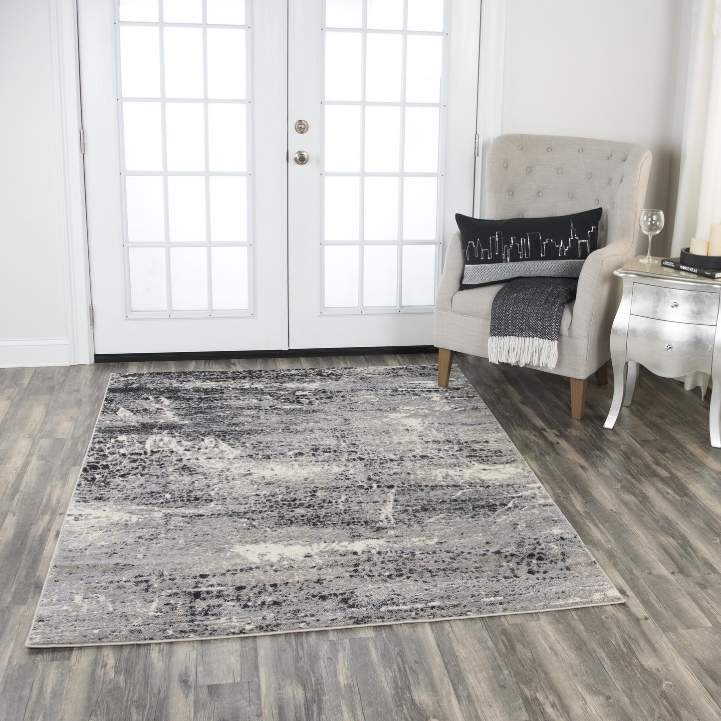 Encore EN7263 Brown Power Loomed Rug - Rizzy