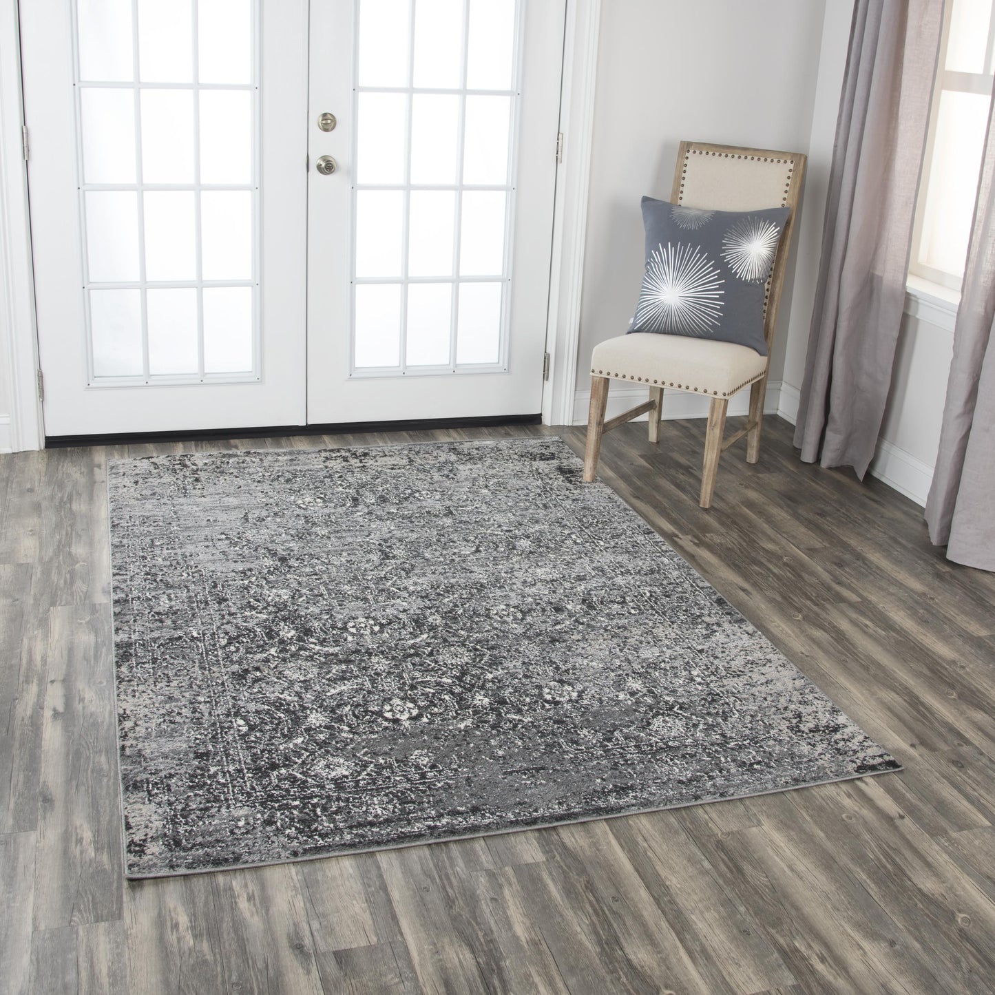 Encore EN7272 Brown Machine-Made Rug - Rizzy