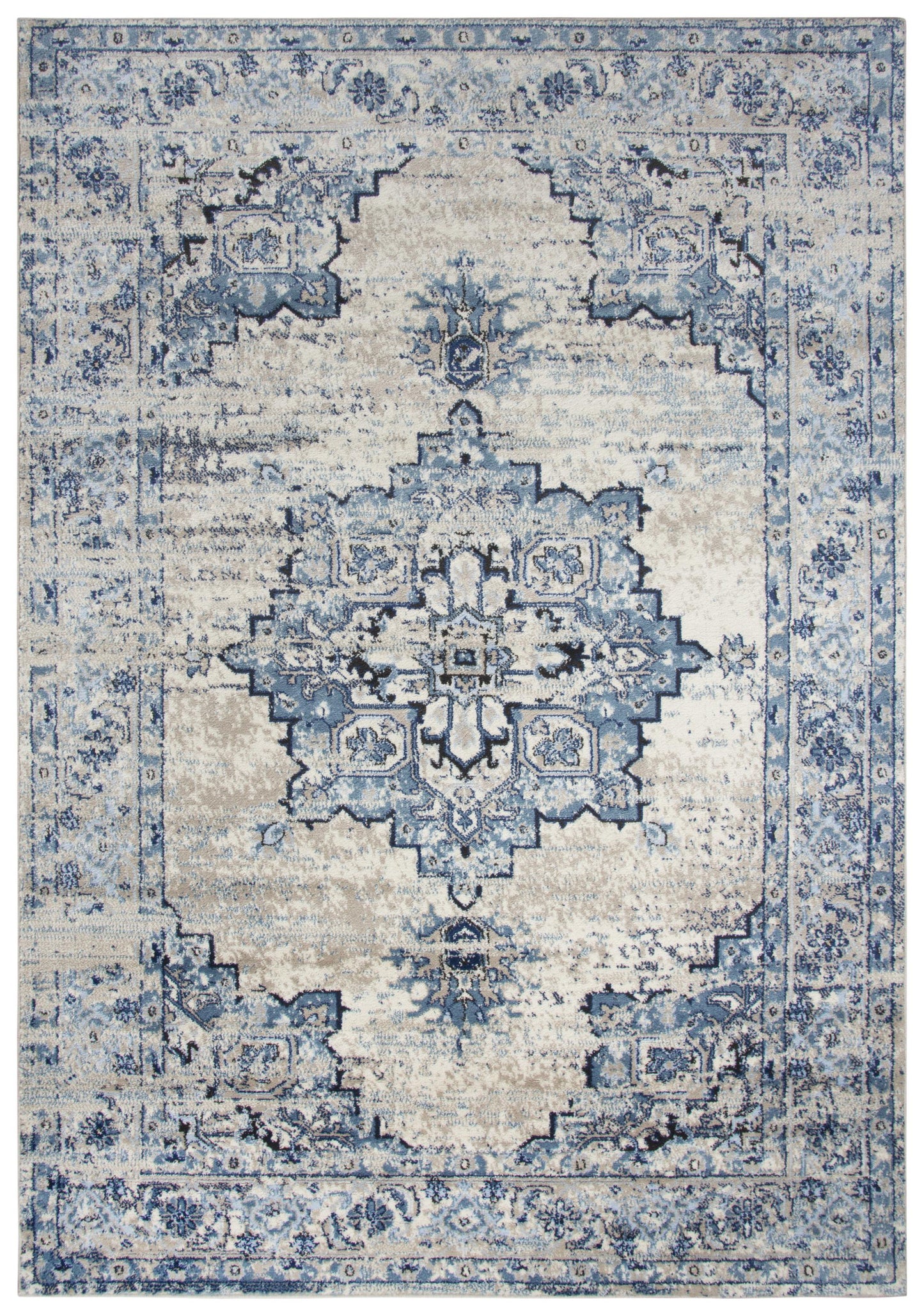 Encore EN7350 Blue Power Loomed Rug - Rizzy