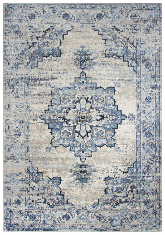Encore EN7350 Blue Power Loomed Rug - Rizzy