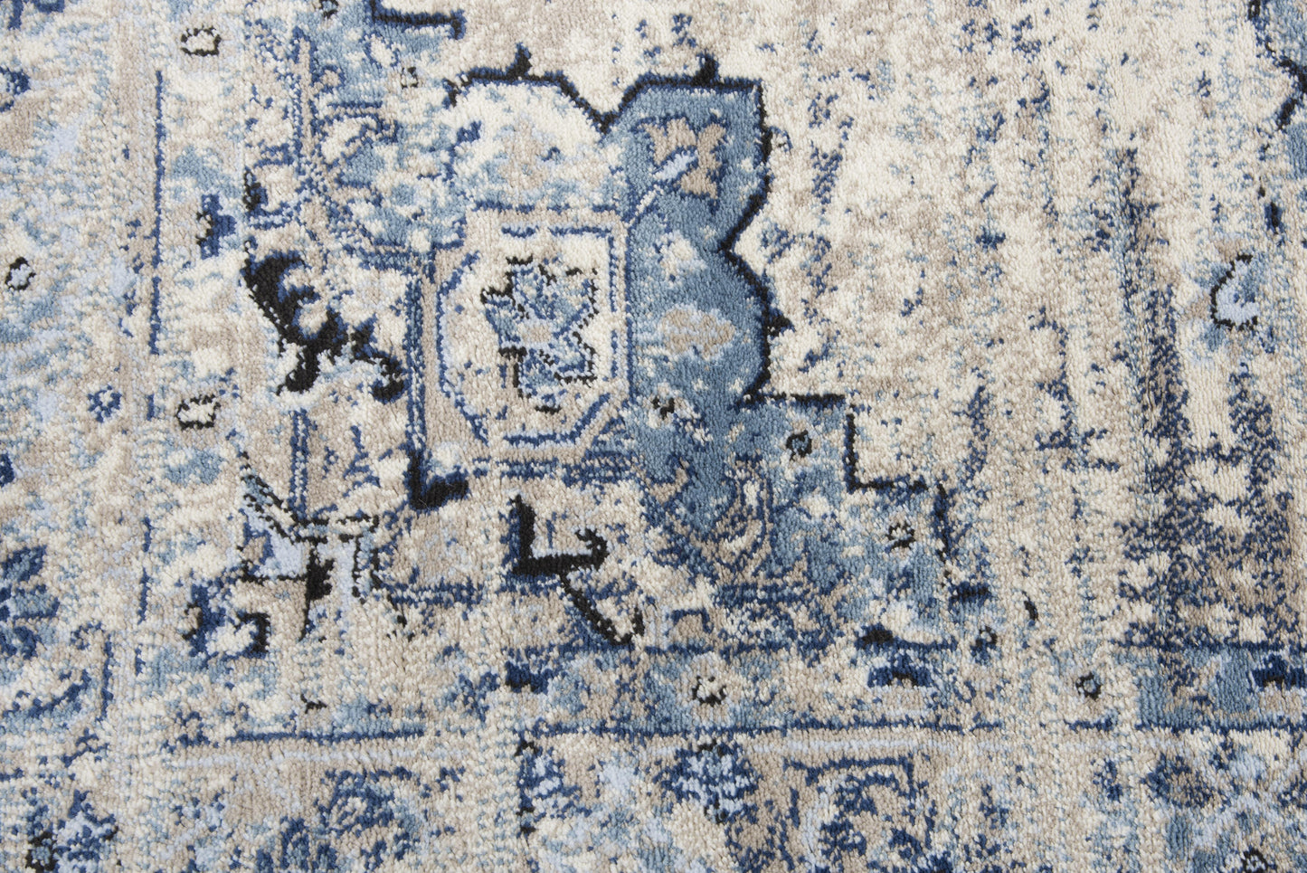 Encore EN7350 Blue Machine-Made Rug - Rizzy