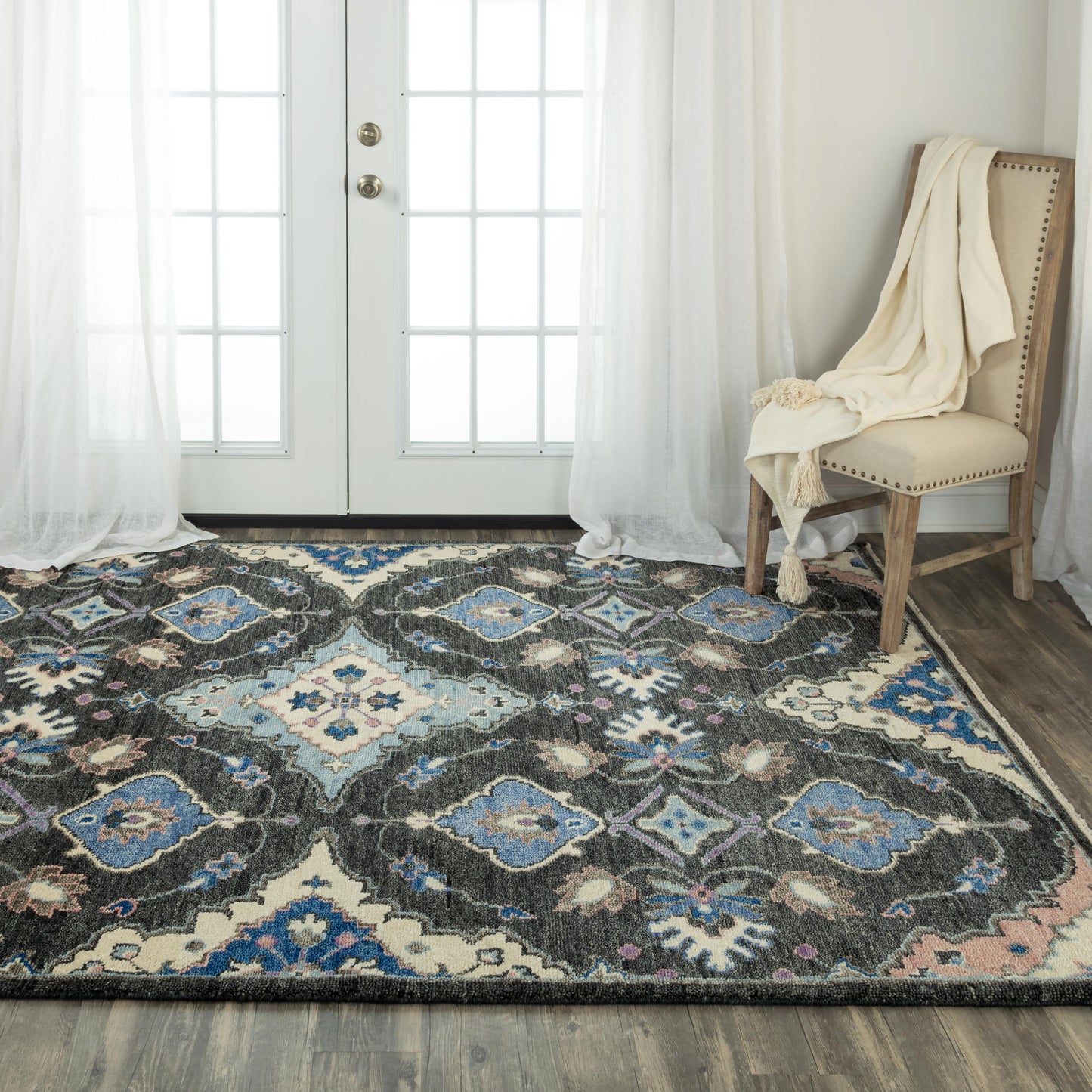 Envision ENV964 Charcoal Hand Knotted Rug - Rizzy