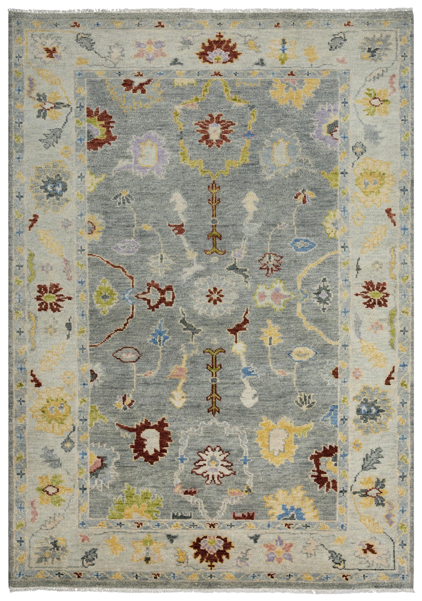 Envision ENV997 Gray/Beige Hand Knotted Rug - Rizzy