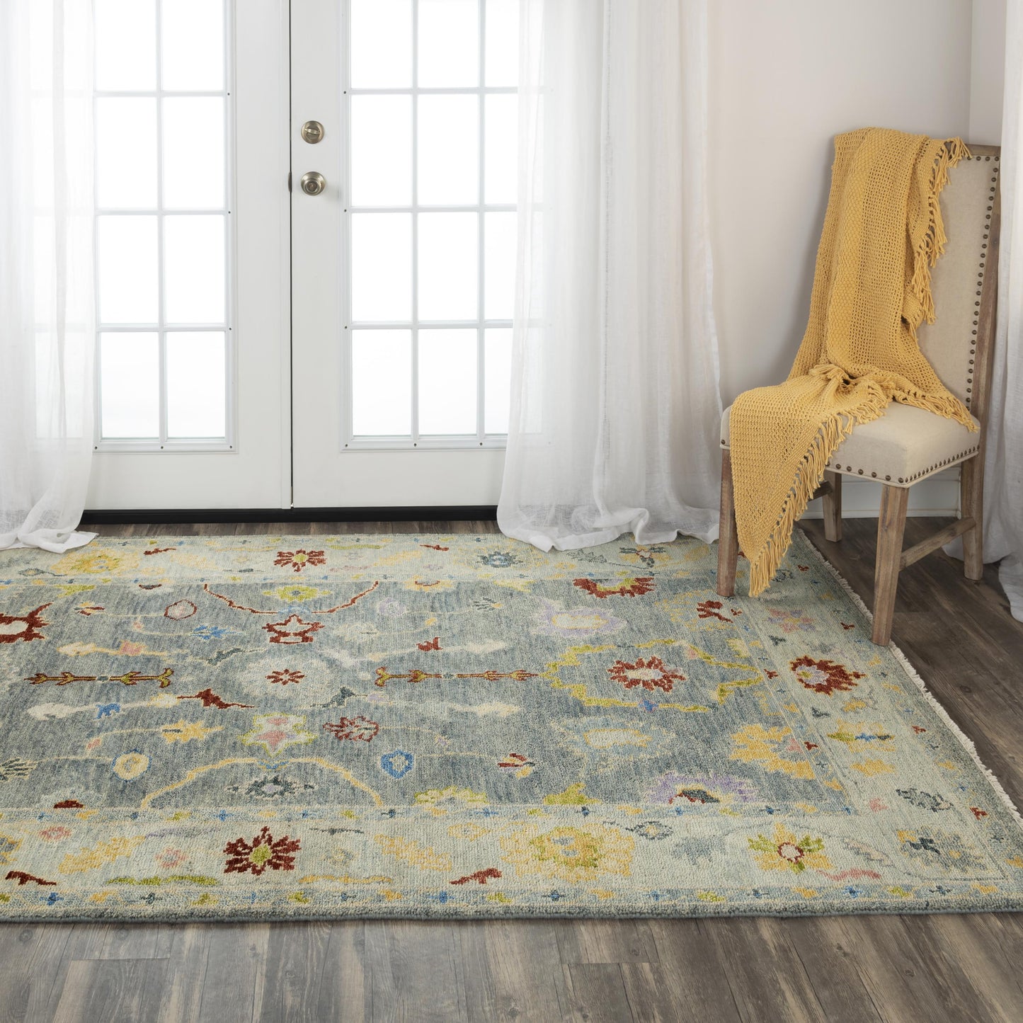Envision ENV997 Gray/Beige Hand Knotted Rug - Rizzy